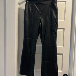BCBGMaxAzria Black Leather Trousers